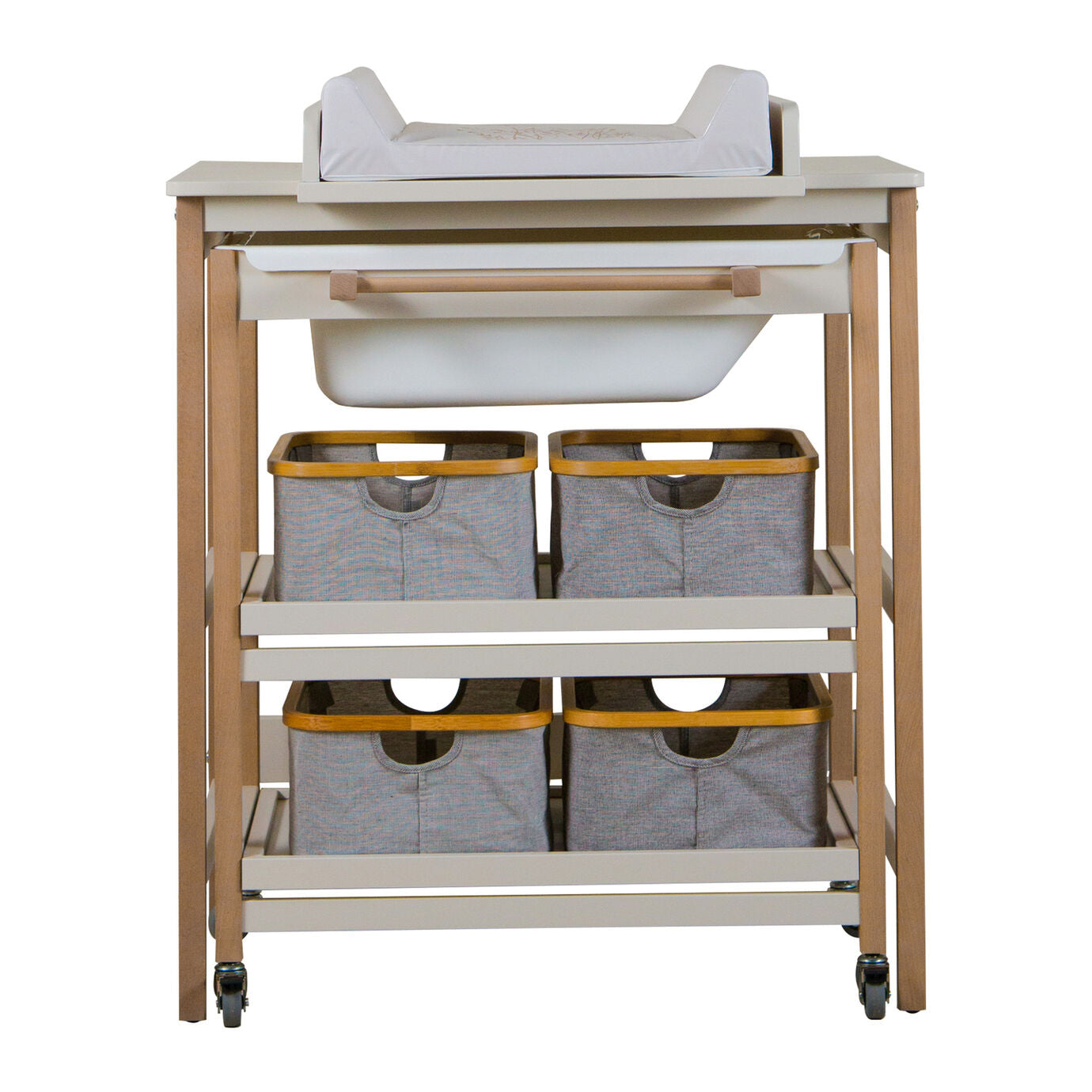 Quax Quax Changing Table With Tub Smart - Clay Natural  - Hola BB