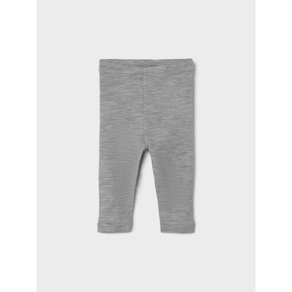 Lil' Atelier Fable Wool Leggings - Grey Melange  - Hola BB