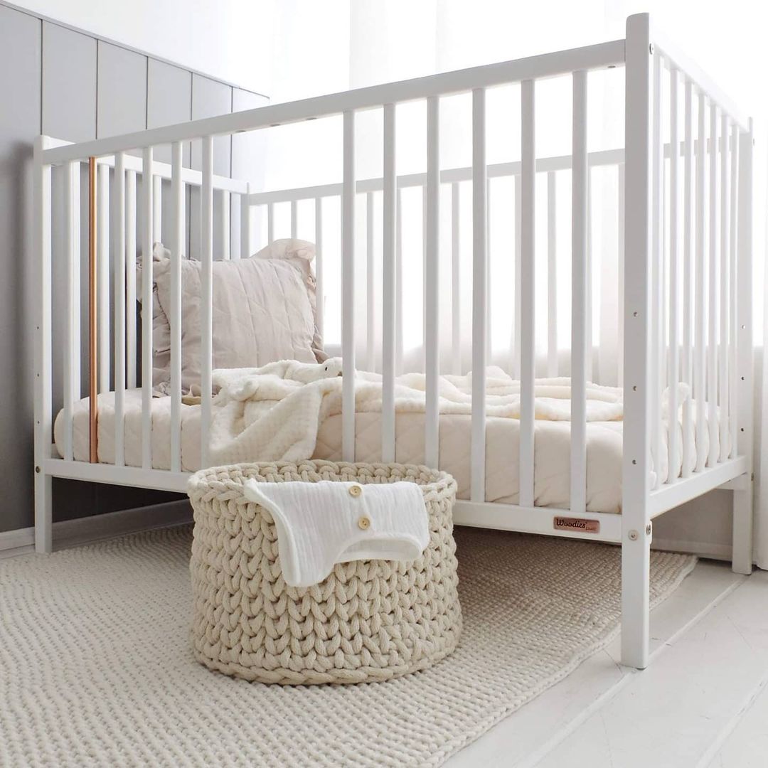 Woodies Stardust Cot - White  - Hola BB