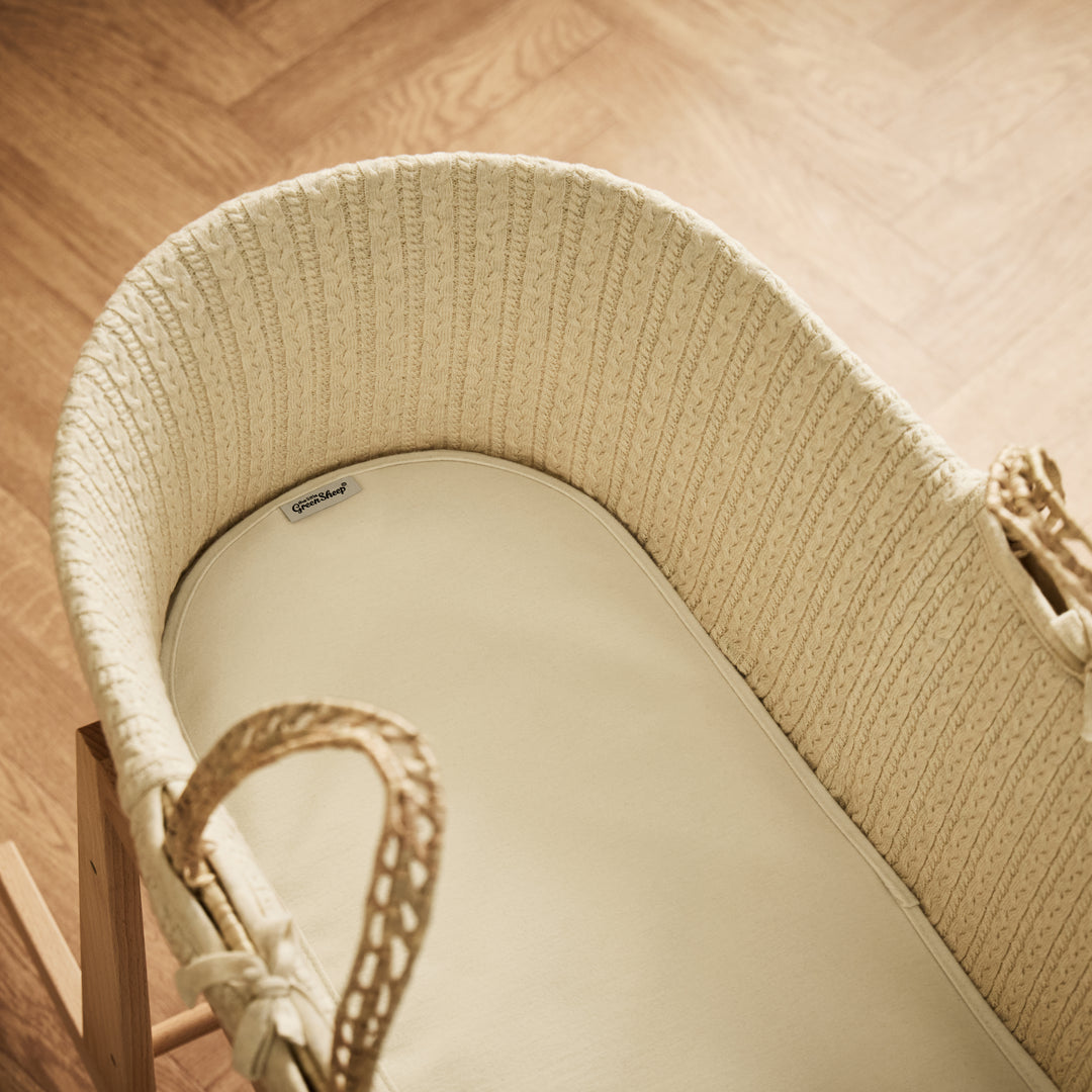 Organiczny ochraniacz materaca do kosza Mojżesza