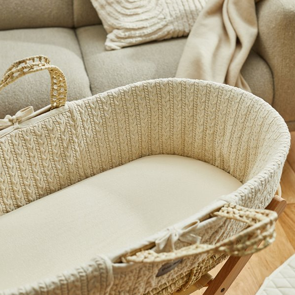 Biologisch Linnen Mozesmand hoeslaken - Natural Edit