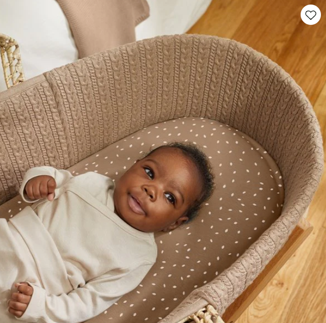 Biologisch Linnen Mozesmand hoeslaken - Natural Edit