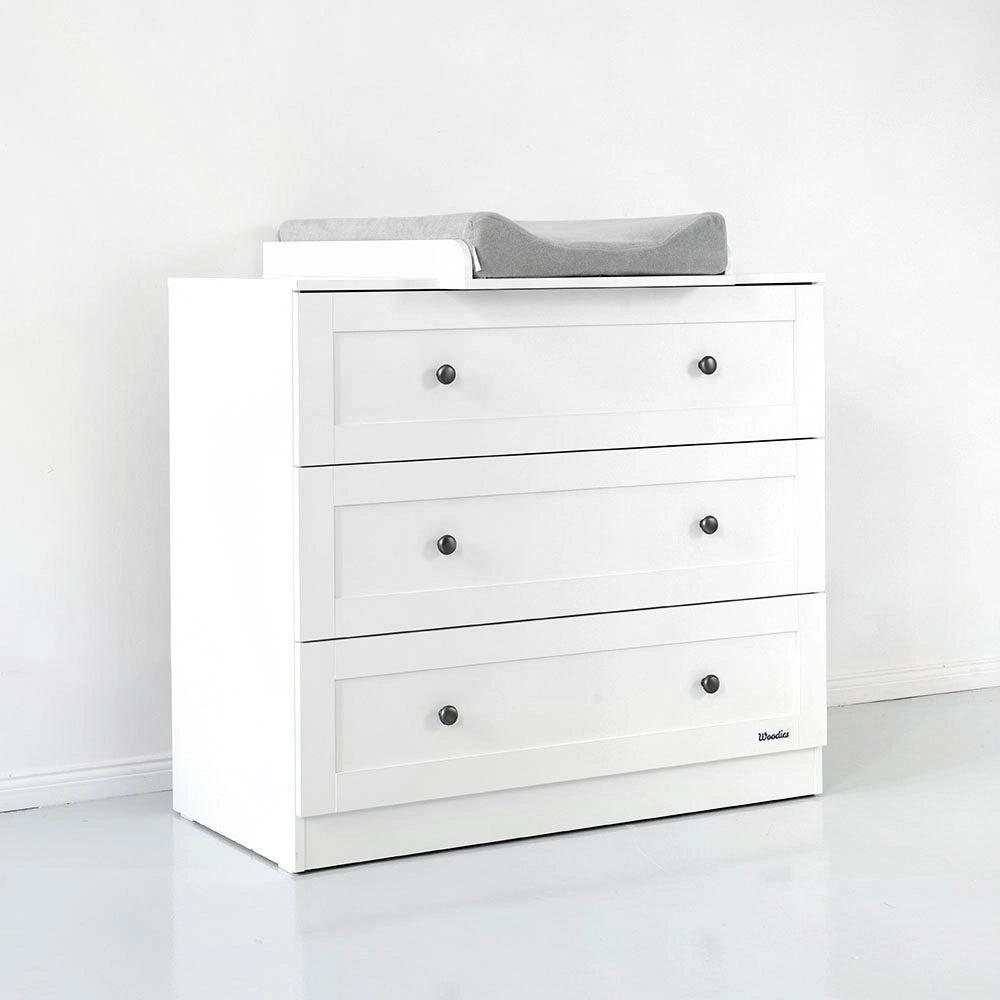 Woodies Woodies Classic Commode with Changing Table White - Hola BB