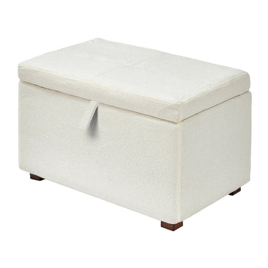 Gaia Baby Serena Footstool - Walnut & Boucle Chalk - Hola BB